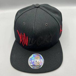Air Jordan Hat Men Black Unlucky‎ XIII Jumpman Snap Back Cap